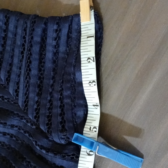 Boohoo Navy Eyelet Dress - Picture 10 of 11